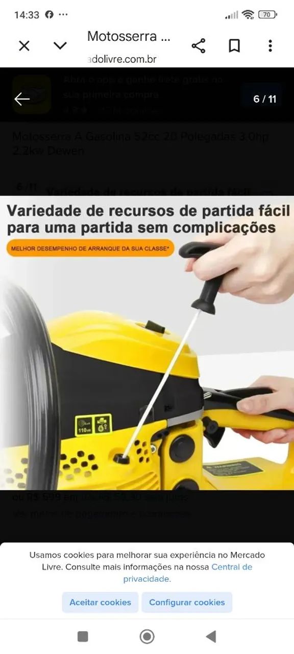Motosserra Dewalt - Foto 3