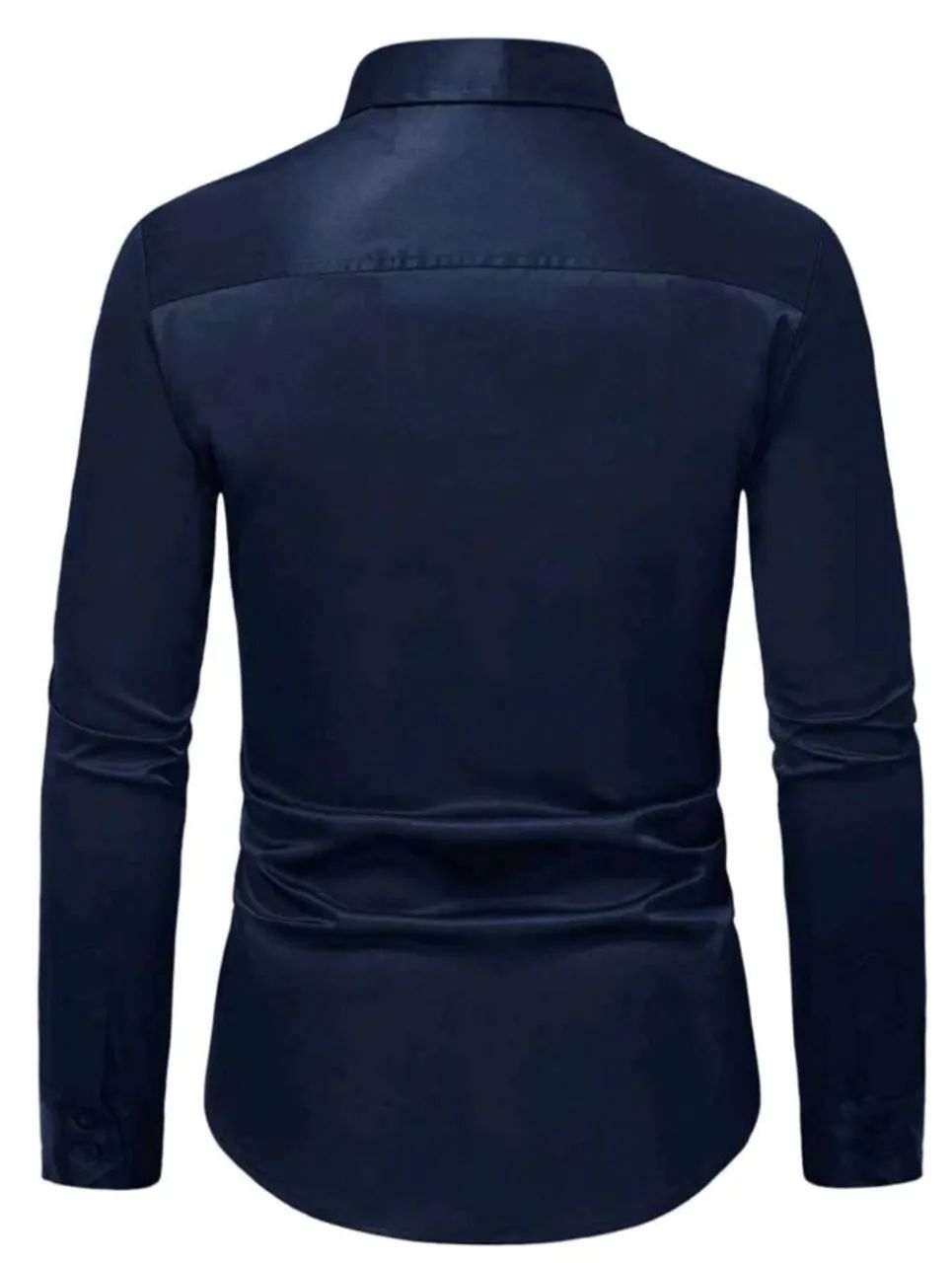 Camisa Azul Marinho Manfinity - Foto 2