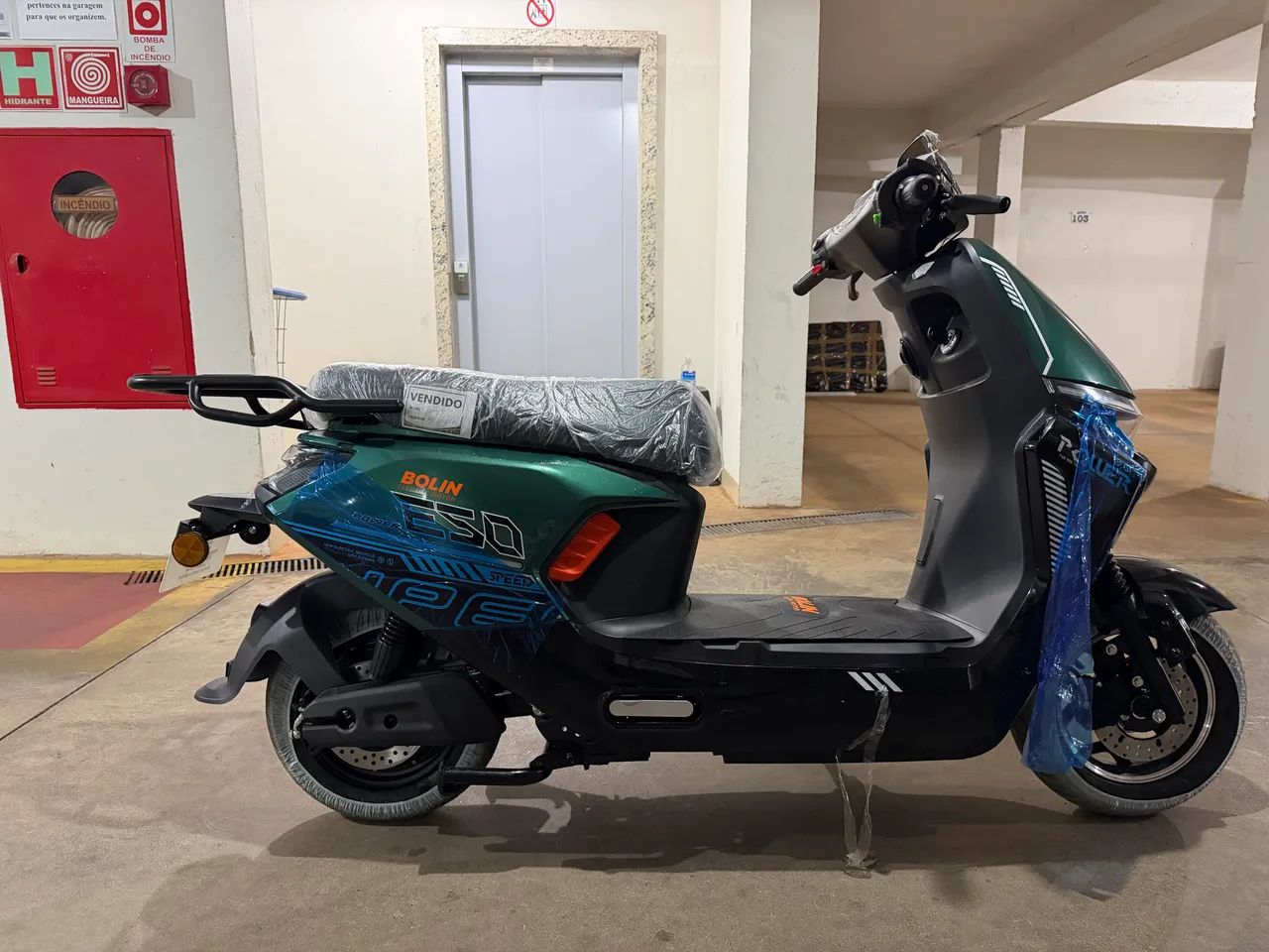 Moto Elétrica Scooter Bolin E50 1000W 60V Nova - Foto 5