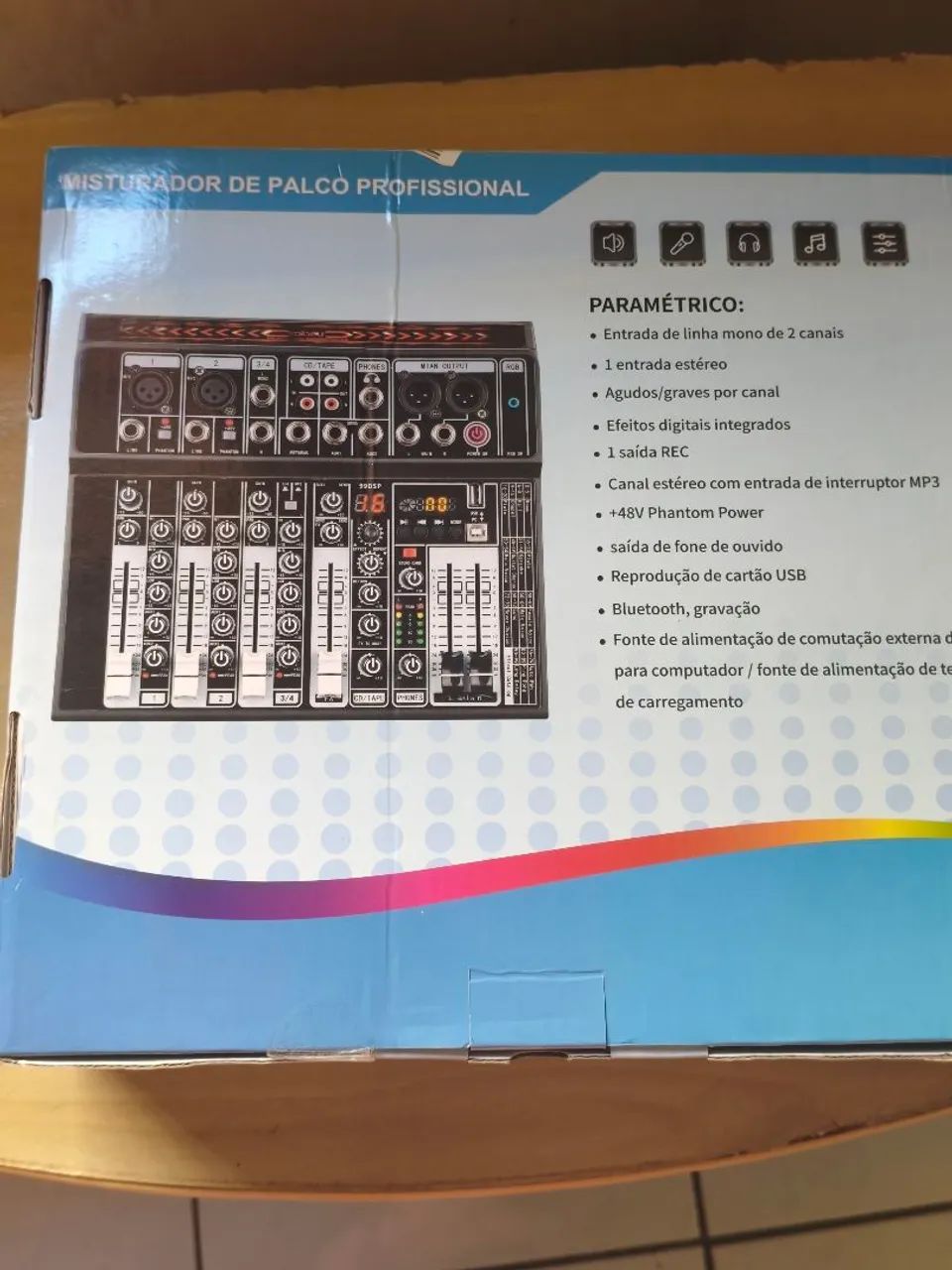 Lançamento mesa de som com led RGB  - Foto 2