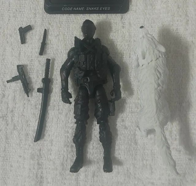 GI Joe Snake Eyes com lobo - Foto 3