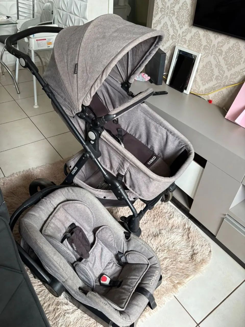 Carrinho de bebê, bebê conforto, kit carrinho de bebê 