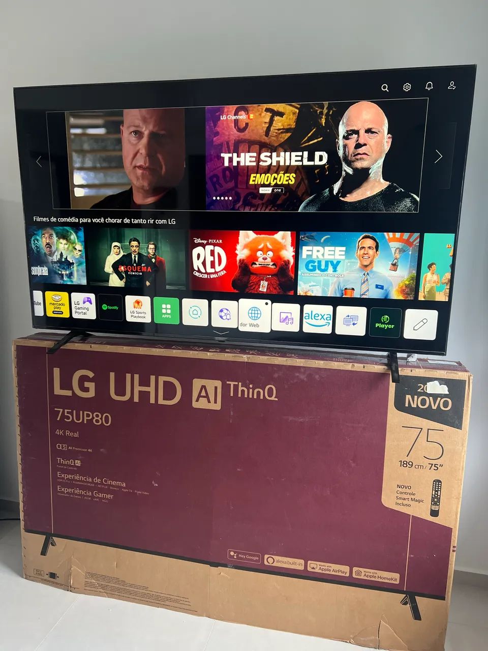 (PEGO TV MENOR) SMART TV 75 Polegadas 4K UHD LG 