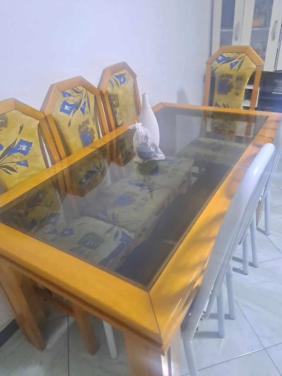 MESA DE VIDRO SEM CADEIRAS - Foto 4