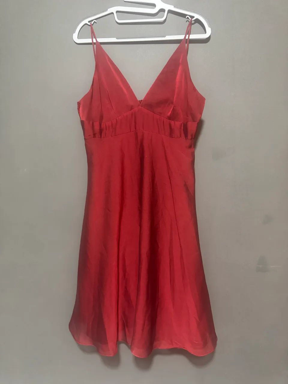 Vestido vermelho midi 