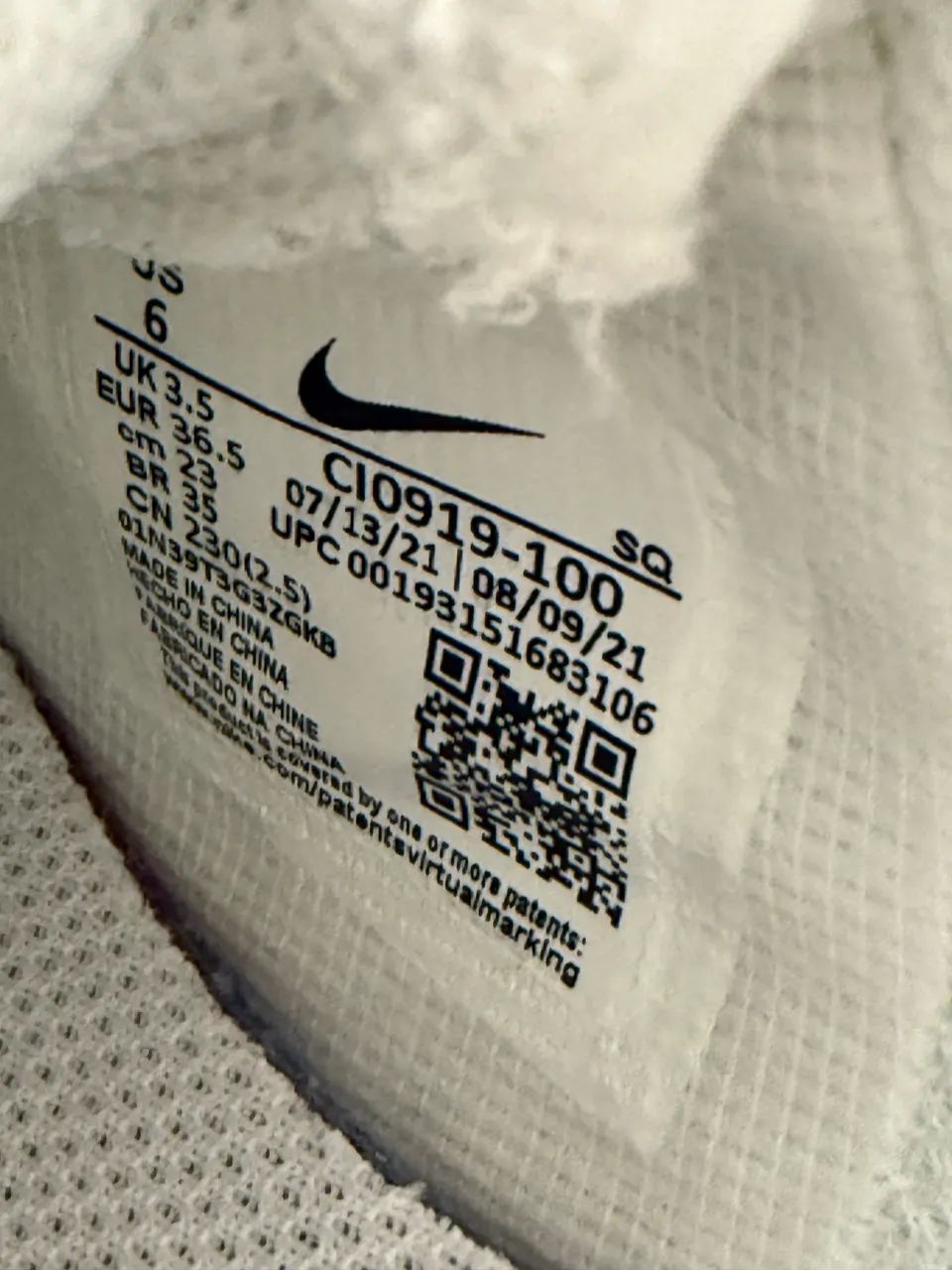 Tênis  orginal Nike Air Force 1 Shadow branco TAM 35 - Foto 2