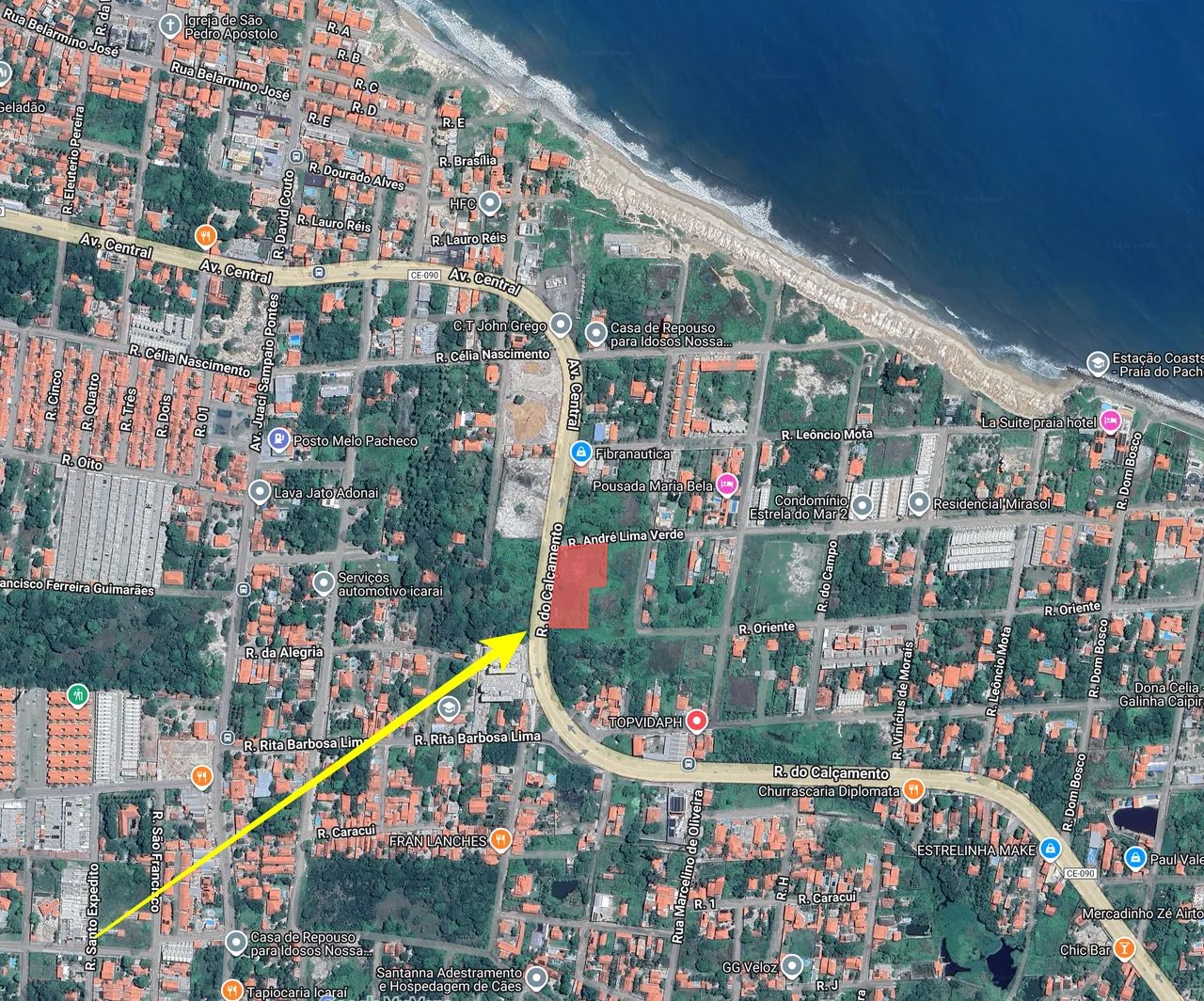 VERAS VENDE TERRENO 5000m² NA AV CENTRAL DO PACHECO - CAUCAIA-CE - Foto 3