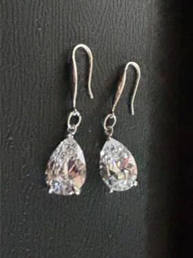 Brinco gota de cristal - Foto 2