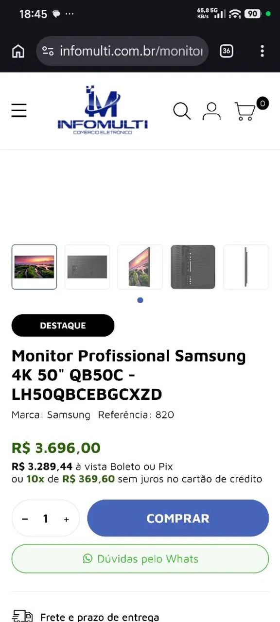 TV display profissional Samsung. - Foto 5