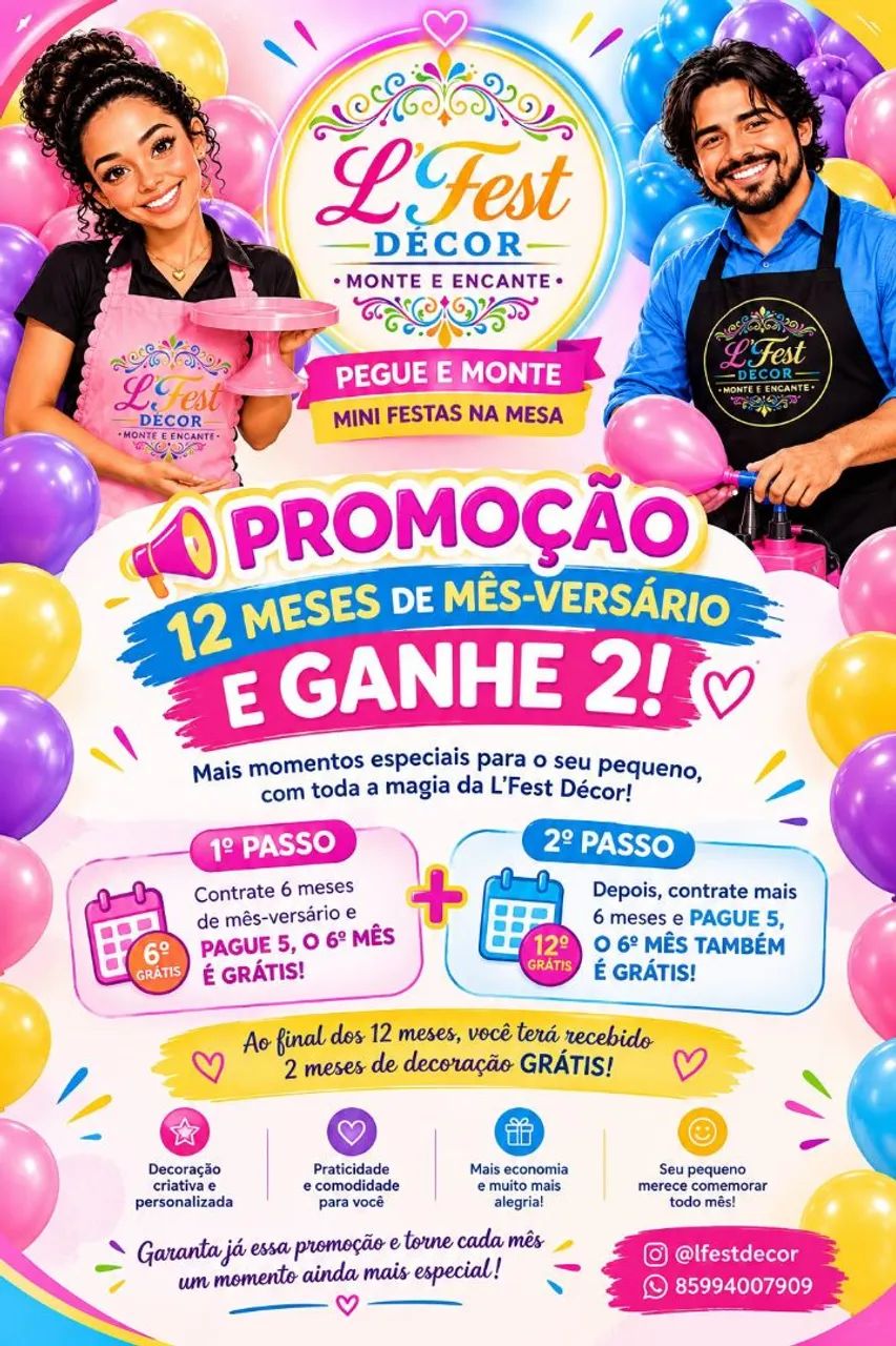 Promoção Pegue e monte 
