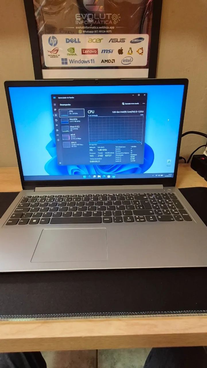 Notebook Lenovo i5 SSD 512GB 8GB com garantia e brindes! - Foto 3