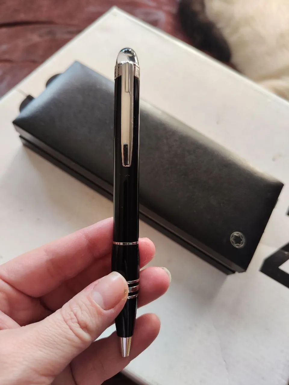 Caneta Montblanc starwalker esferográfica original, caixa e codigo