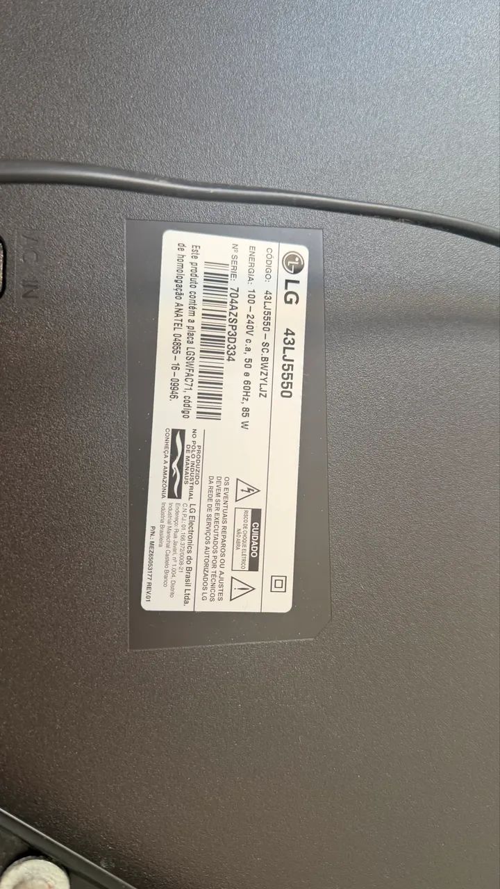 TV LG 43 Polegadas 43LJ5550 - Foto 3