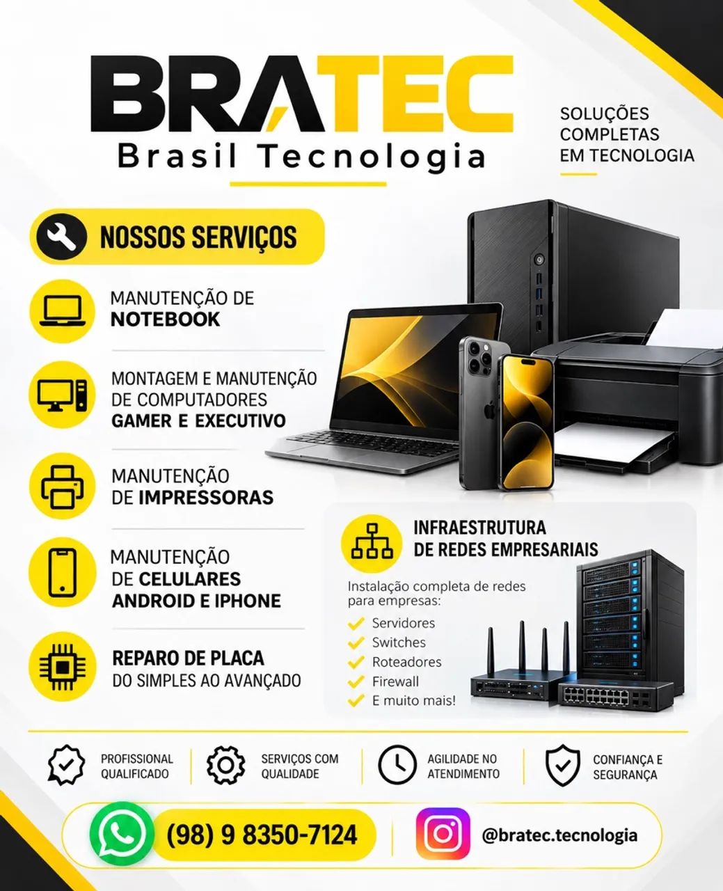     Manutenção de PC, Notebook, Impressora e Celular