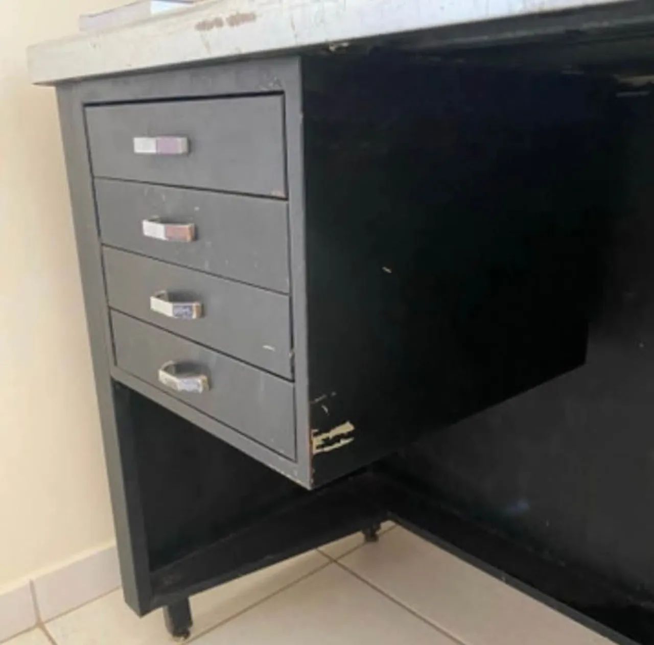 Escrivaninha Fiel Moveis de Aço 1961 - Foto 2