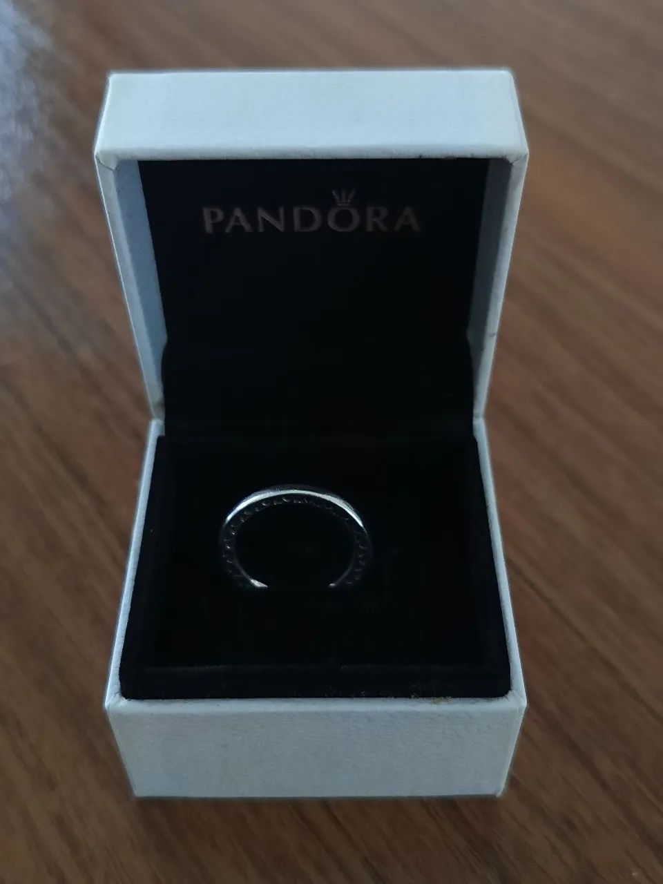 Pandora-Anel meia aliança  - Foto 3