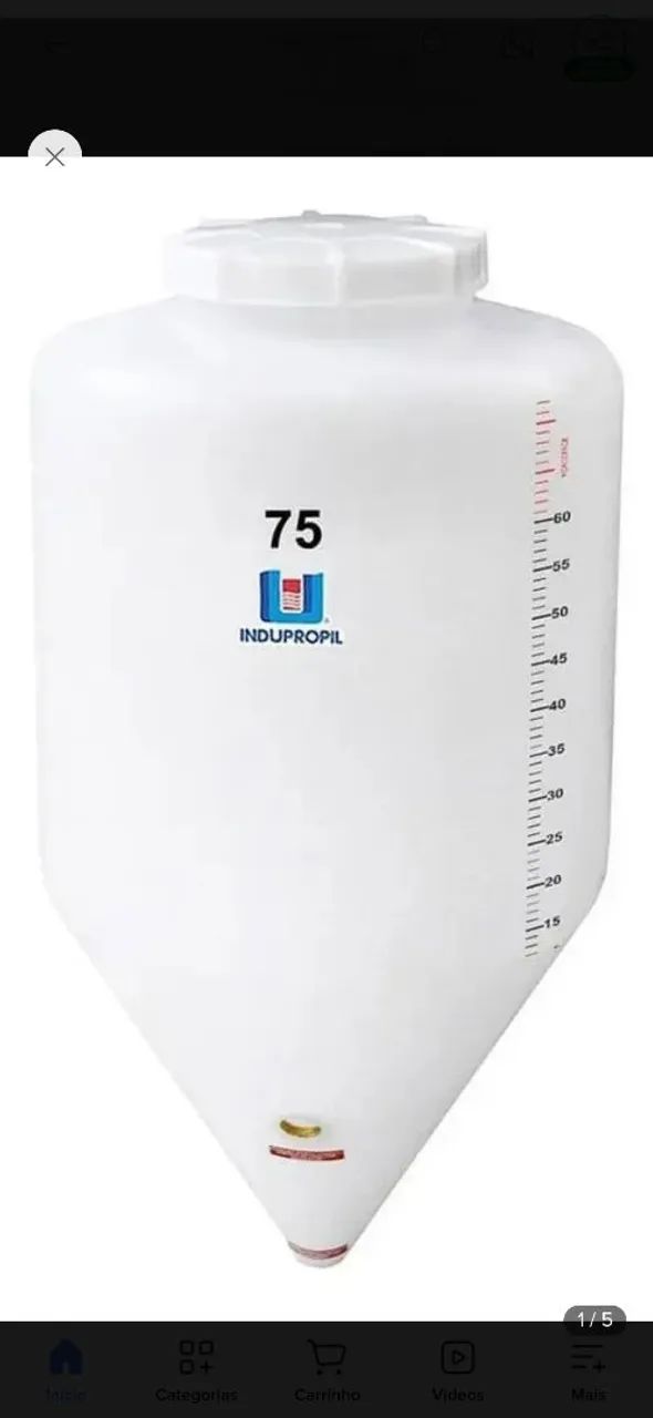 Fermentador cônico 75L