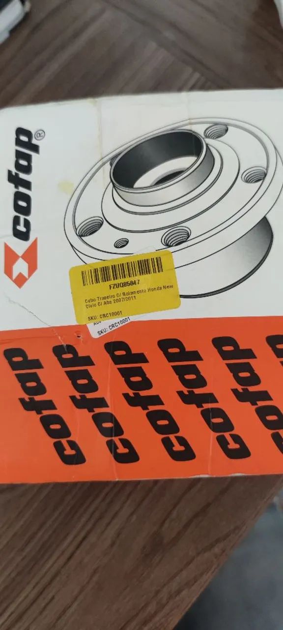 Cubo de Roda Traseiro com Rolamento Civic G9