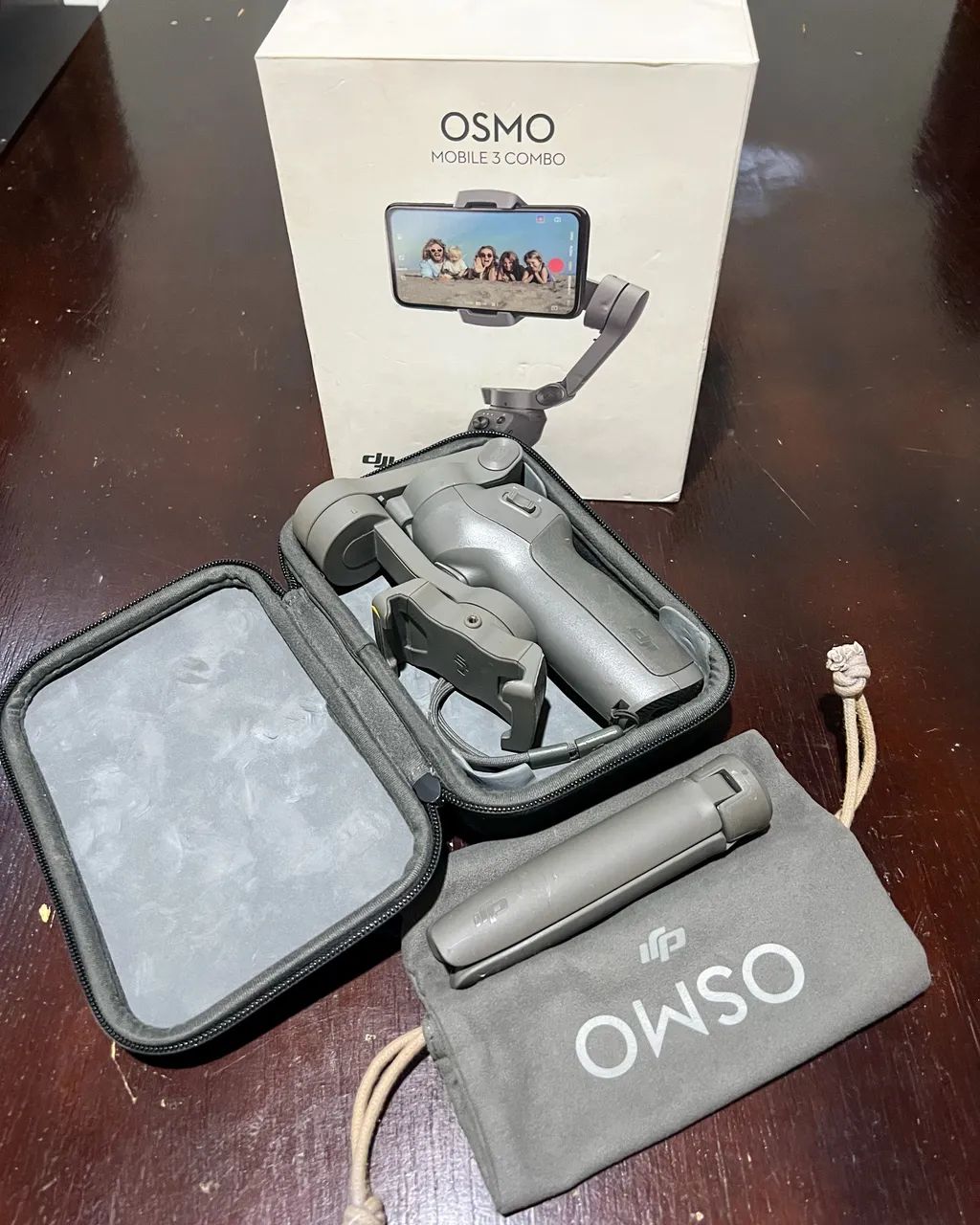 DJI Osmo Mobile 3 Combo COMPLETO + Tripé + Bolsa | Semi-novo