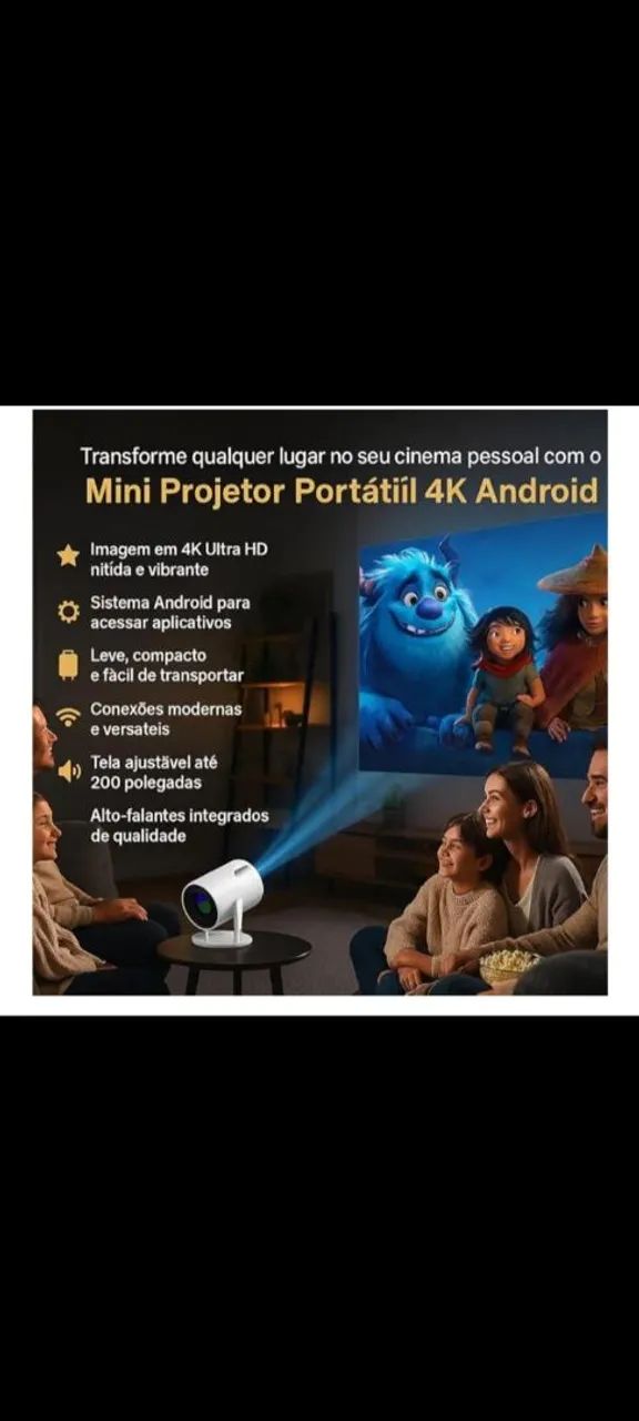 Projetor de tela 4k - Foto 2