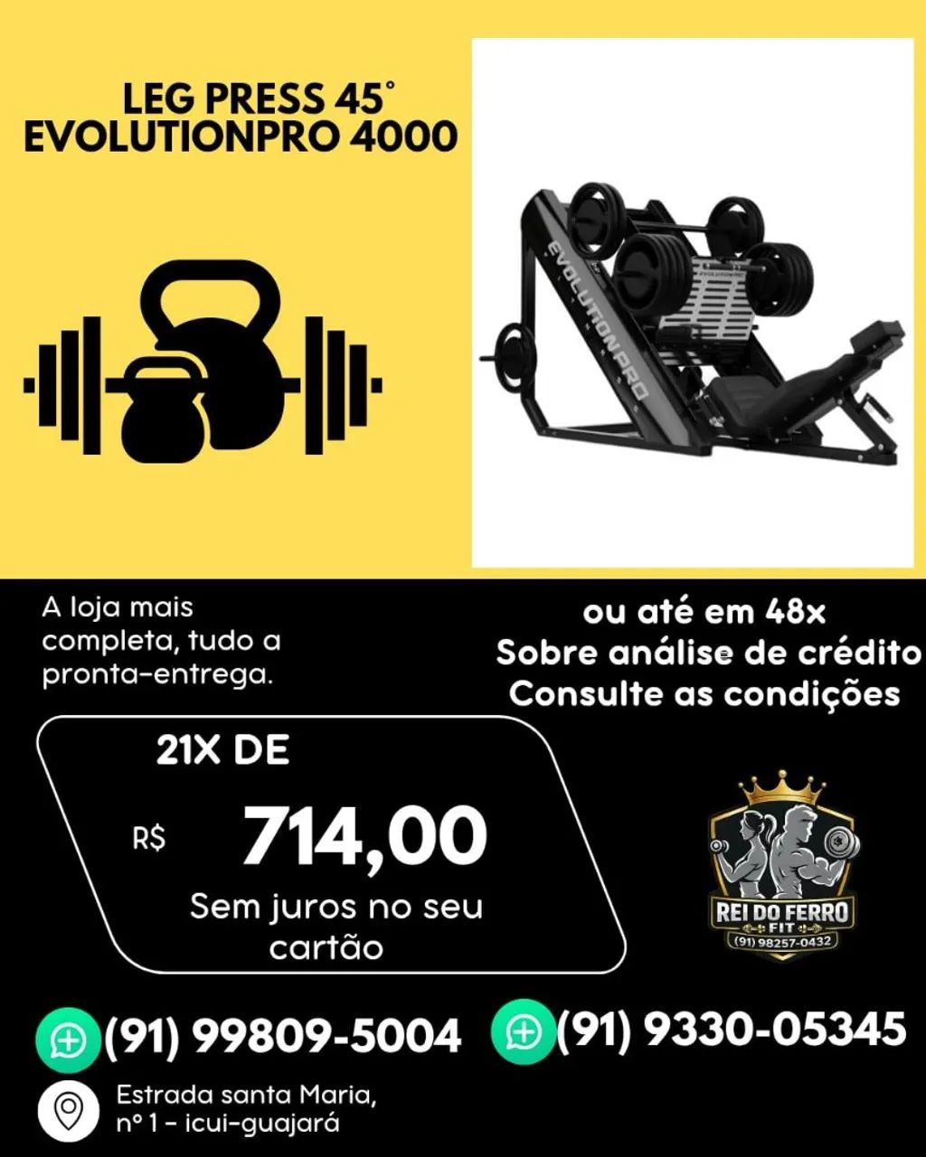 Leg Press Evolutio PRO Robusto
