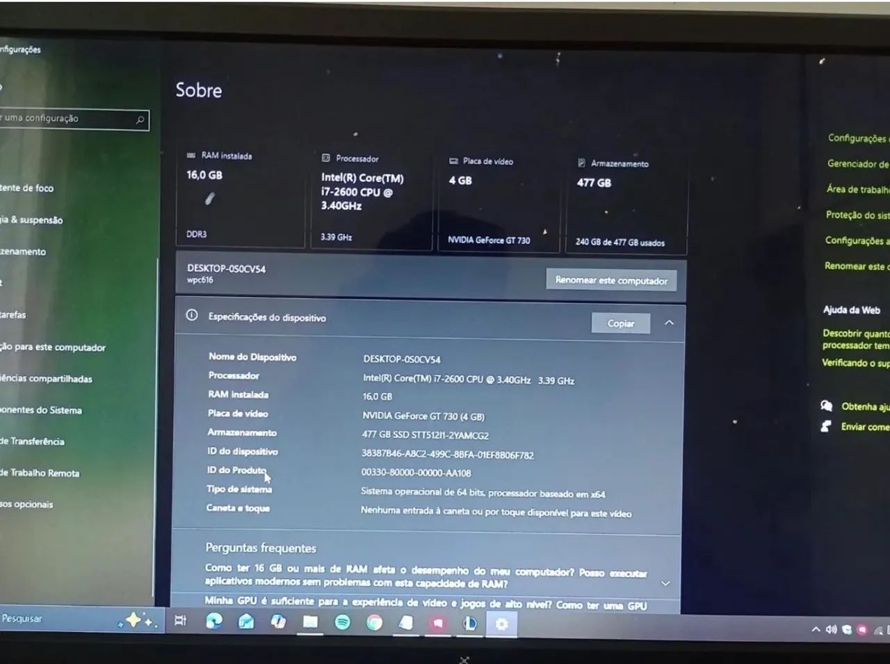 Computador completo para jogos  - Foto 3