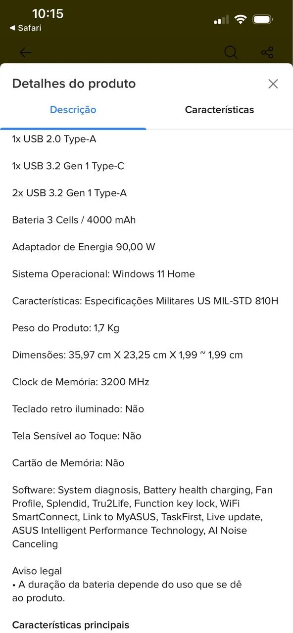 ASUS VIVOBOOK M1502IA - Foto 3