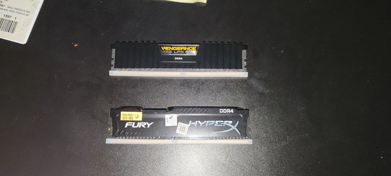 Memória Ram 2x8GB DDR4 2400mhz Hyperx e Vengeance - Foto 4
