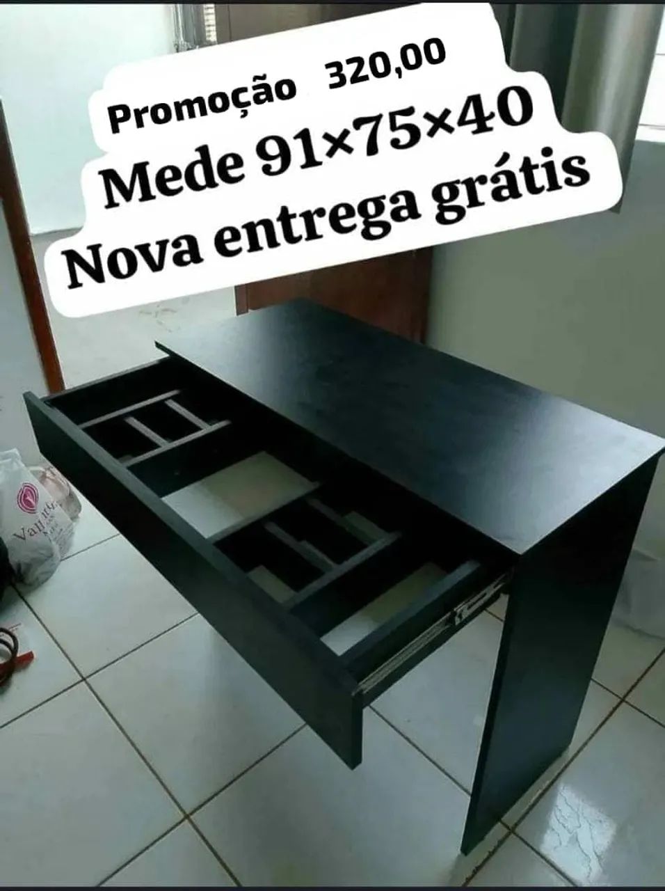 Mesa gavetão penteadeira MDF  - Foto 4