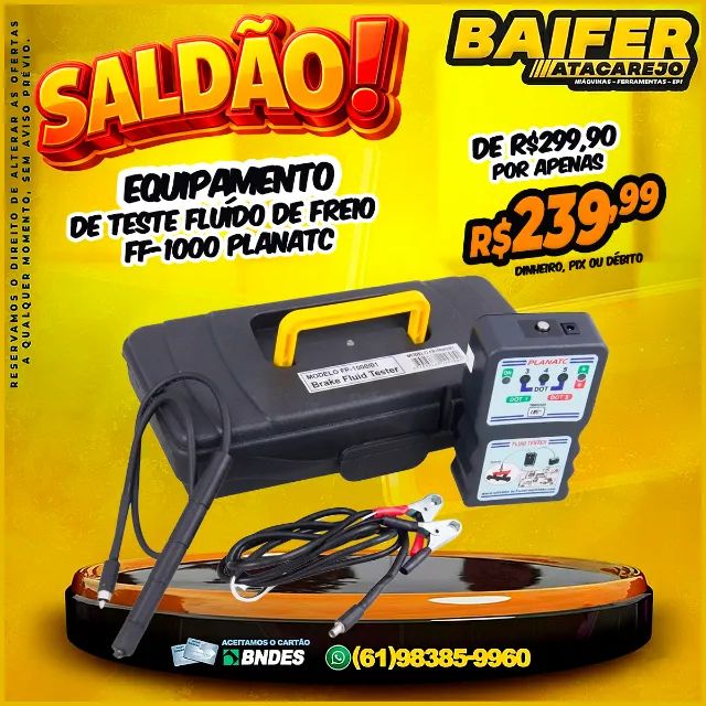 Equipamento de Teste Fluído de Freio FF-1000 Planatc