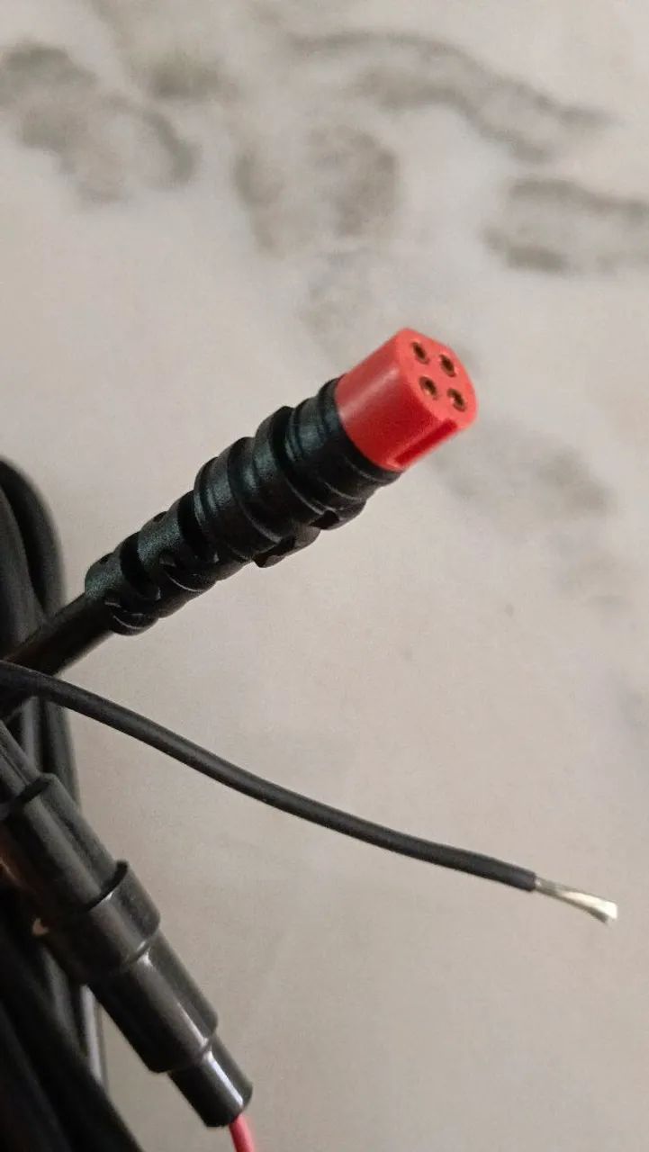Cabo de alimentação de sonar Garmin 4 pinos - Foto 2