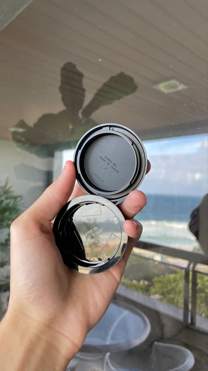 Tampa Protetora Original Canon para Lente - Traseira - Foto 2