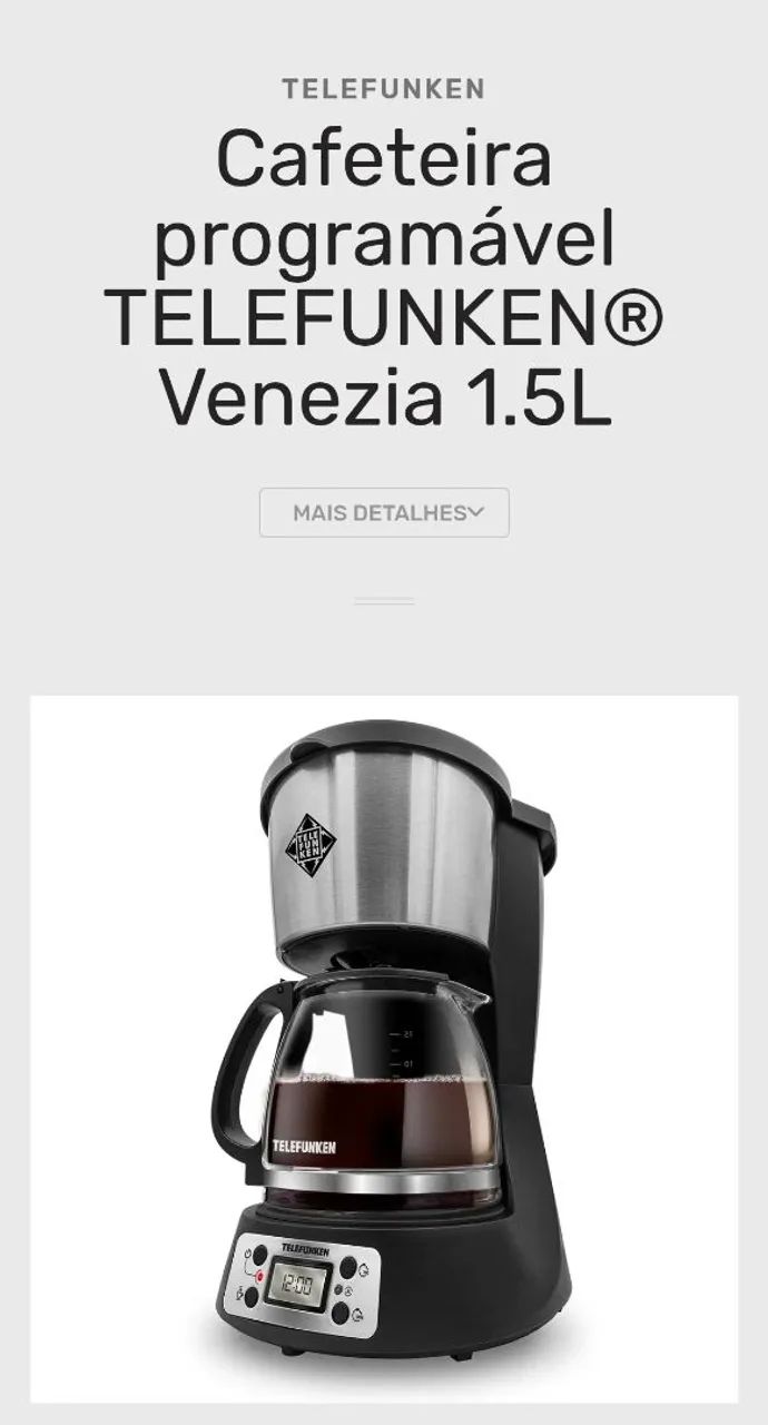 Cafeteira Veneza, automatica, com programador de café  - Foto 2