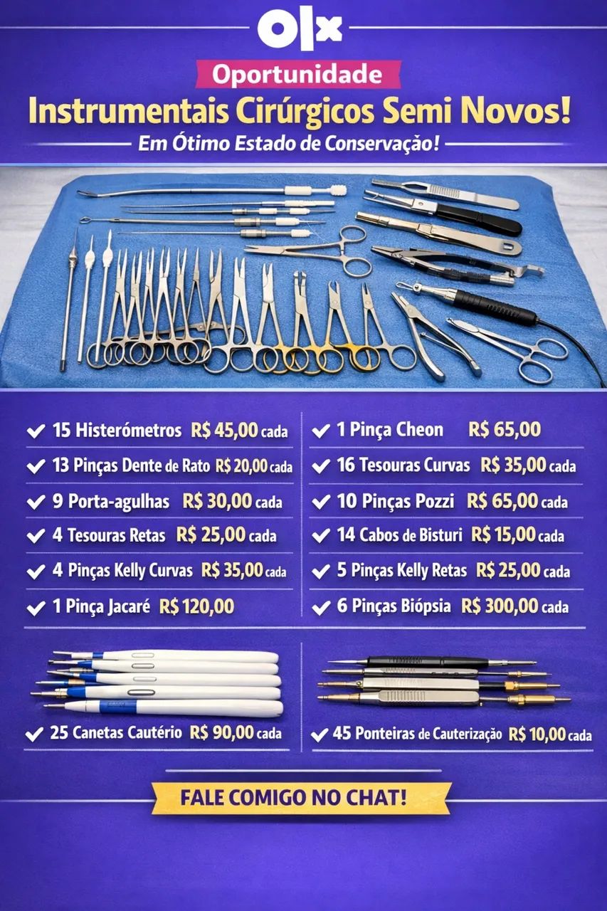 INSTRUMENTAIS CIRÚRGICOS GINECOLÓGICOS 