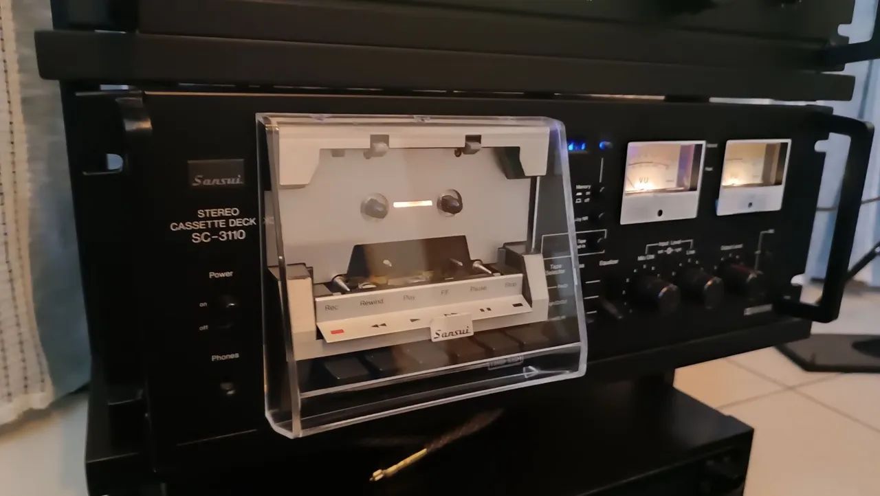 Conjunto Sansui AU719 tuner TU717 e tape deck SC3110 - Aparelhos
