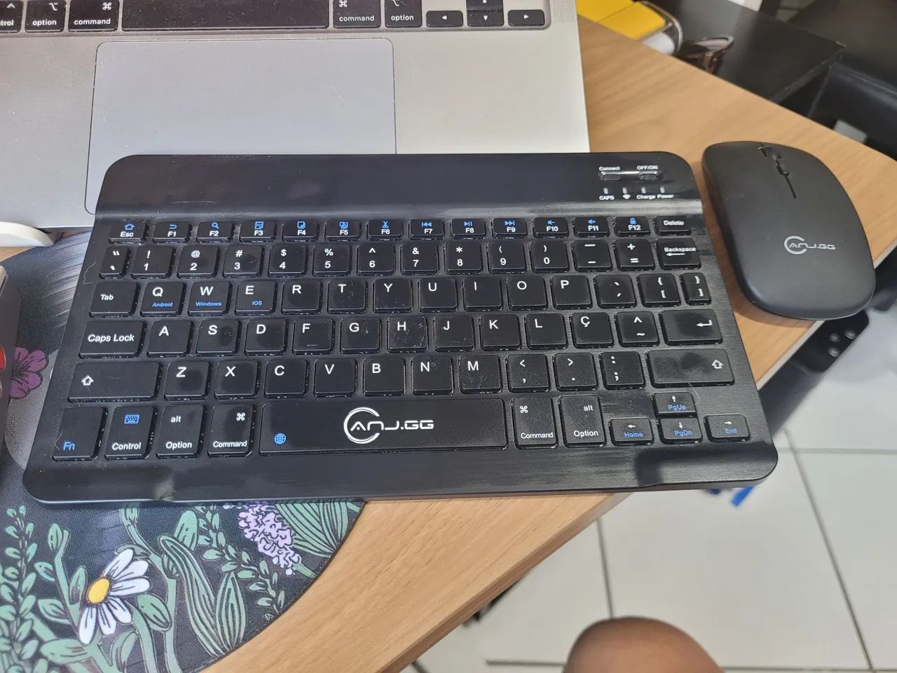 Kit de teclado e mouse bluetooth