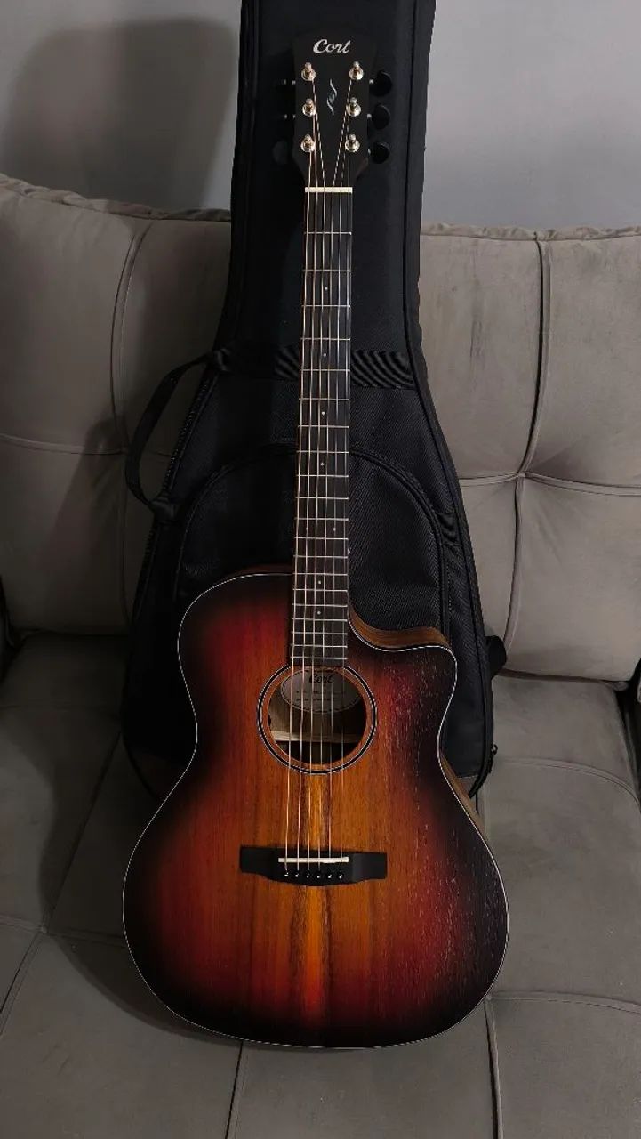 Violão Elétrico Cort Core Ga All Solid Blackwood  - Foto 4