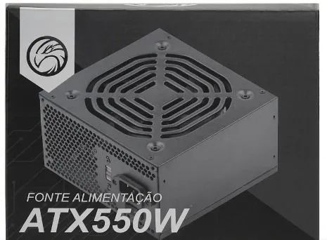 Fonte ATX 550W para PC NOVA COM GARANTIA - Foto 4