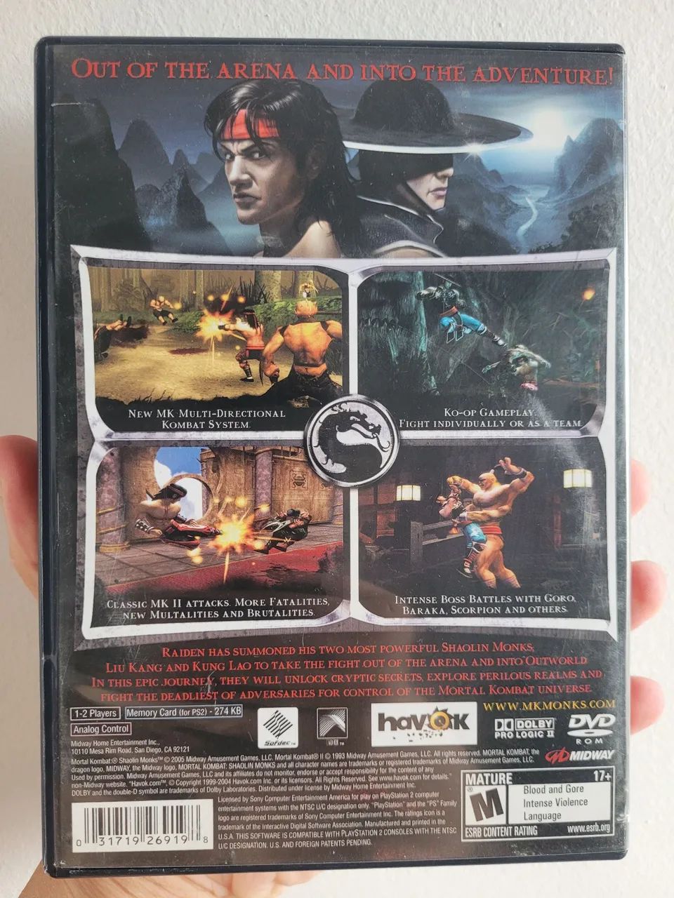 Mortal kombat shaolin monks original  - Foto 2