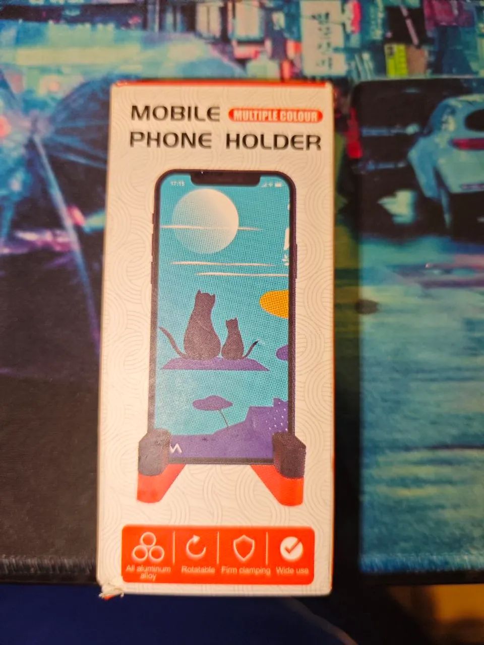 Mini suporte de alumínio para celulares e tablets (NOVO) - Foto 2