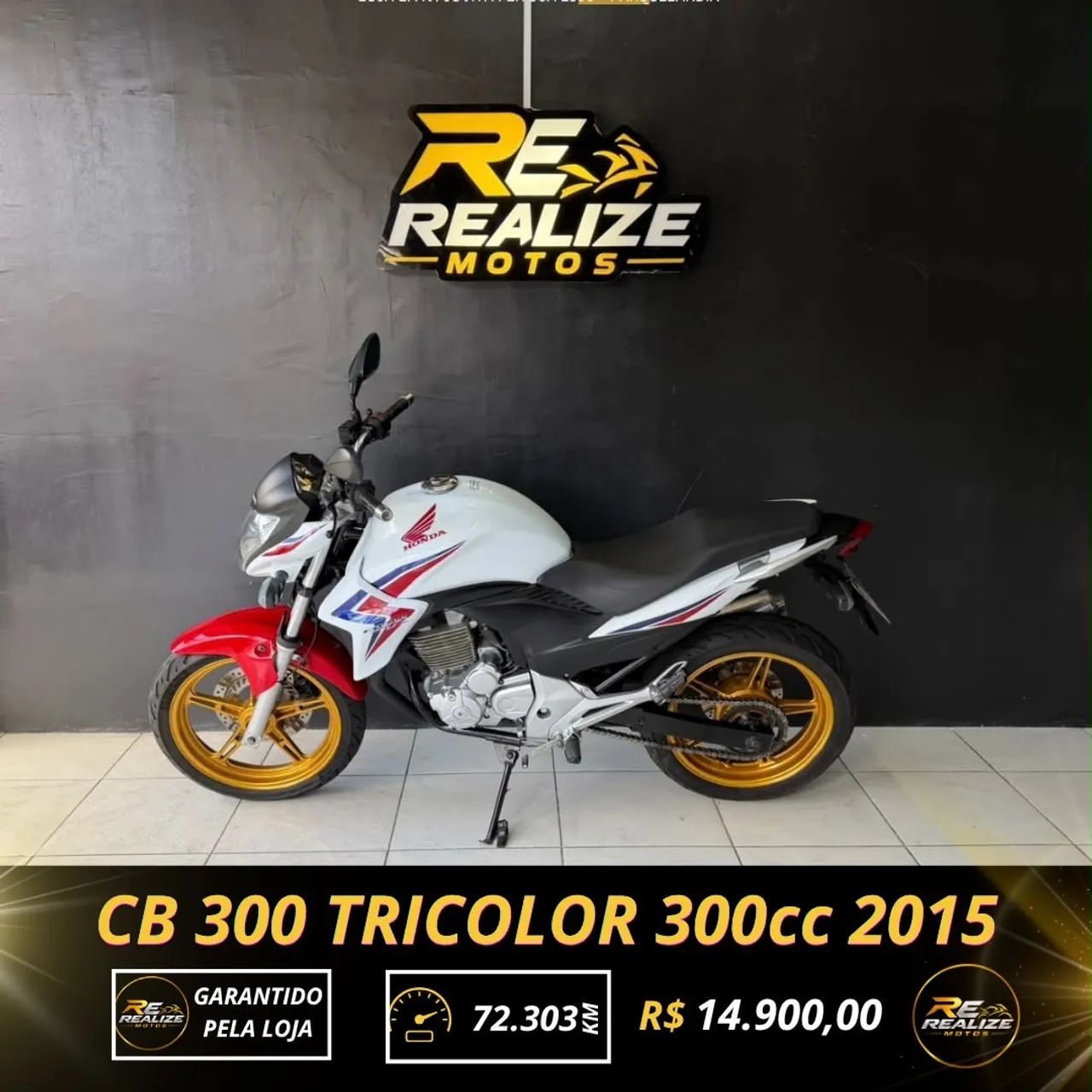 Cb 300 2015 Tricolor Extra!!