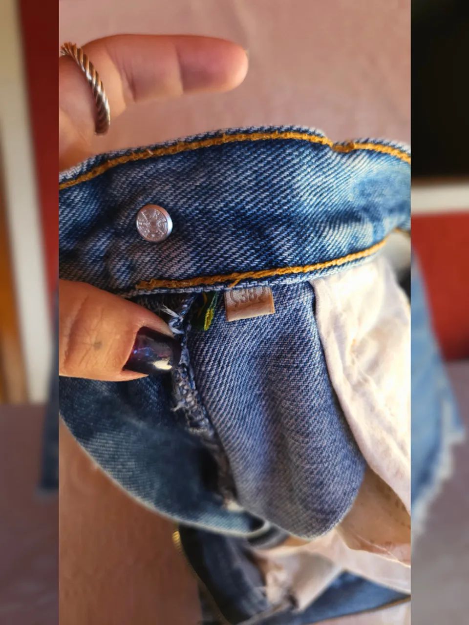 short jeans farm godê destroyed 38 - Foto 4