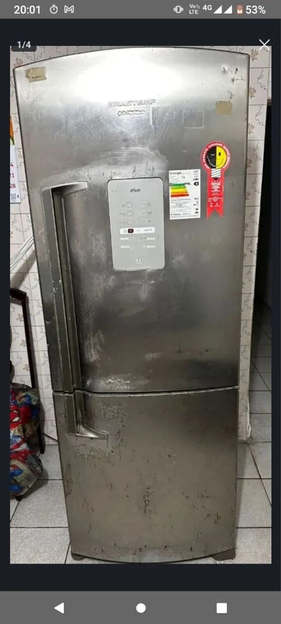 Vendo geladeira usada funciona tudo nenhum defeito  - Foto 2