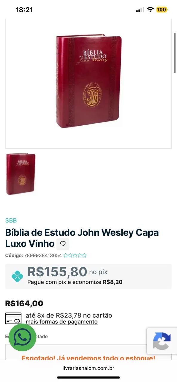 Bíblia de estudo John Wesley - Foto 5
