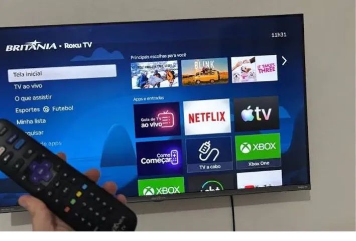 Smartv Britânia 43 polegadas Roku