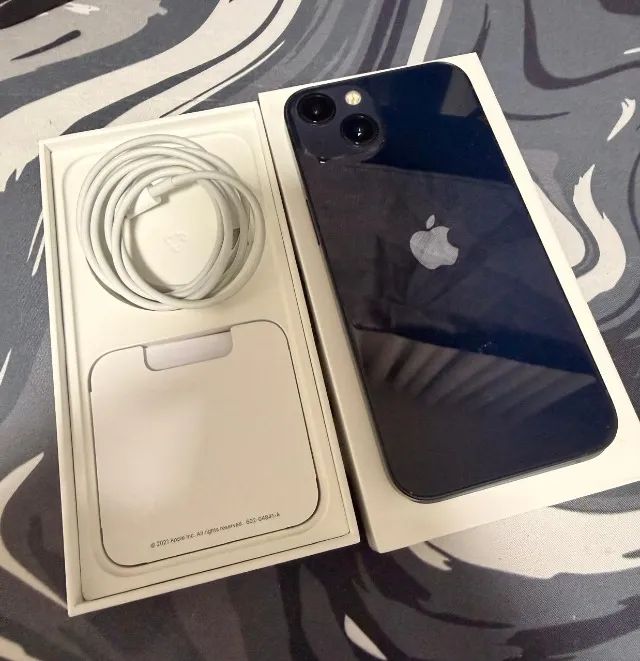 iPhone 13 128GB Azul - Bateria 90% + Caixa, Cabo e Capa - Foto 3