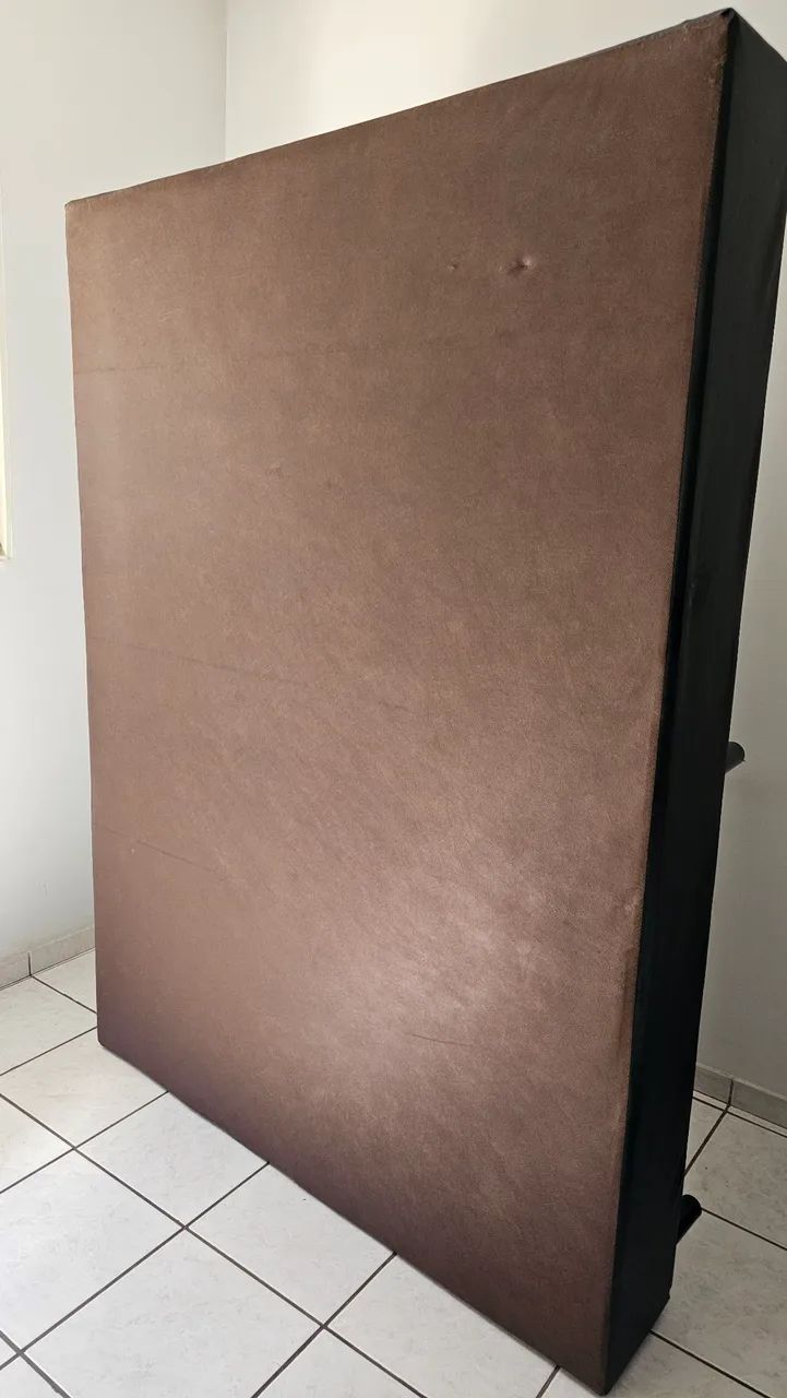 Cama Box Casal Ortobom Sommier Preta