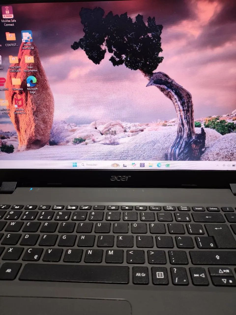 Notebook linha Acer Aspire com processador Intel Core i3