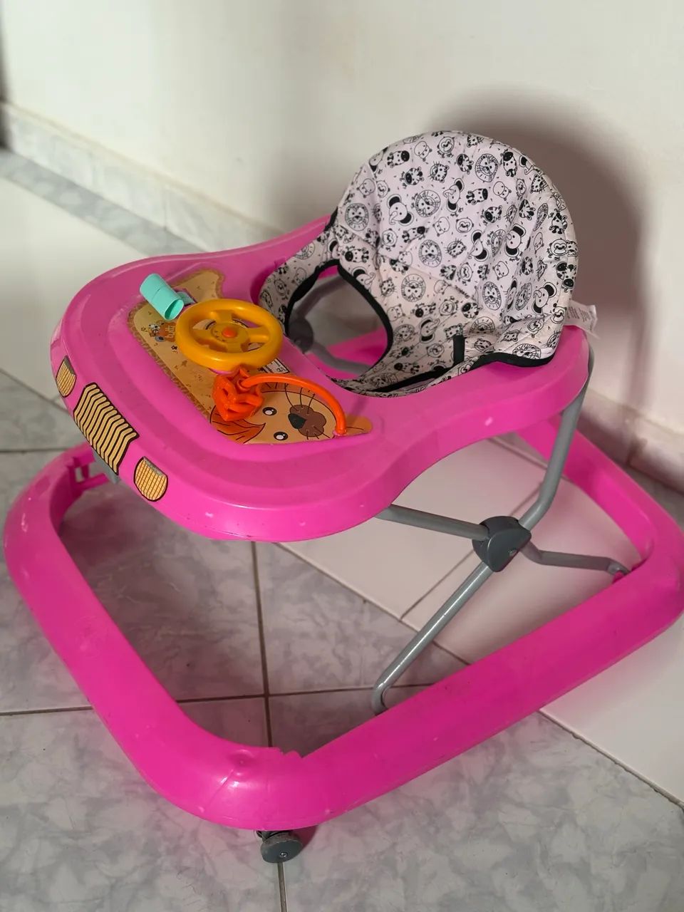 Andador de bebê rosa - Foto 2