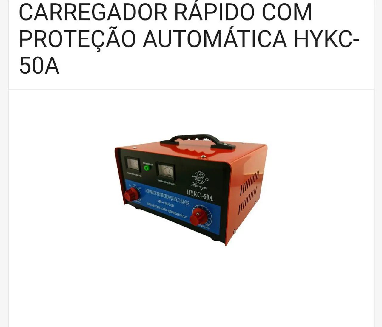 Carregador de Bateria Veicular  - Foto 3